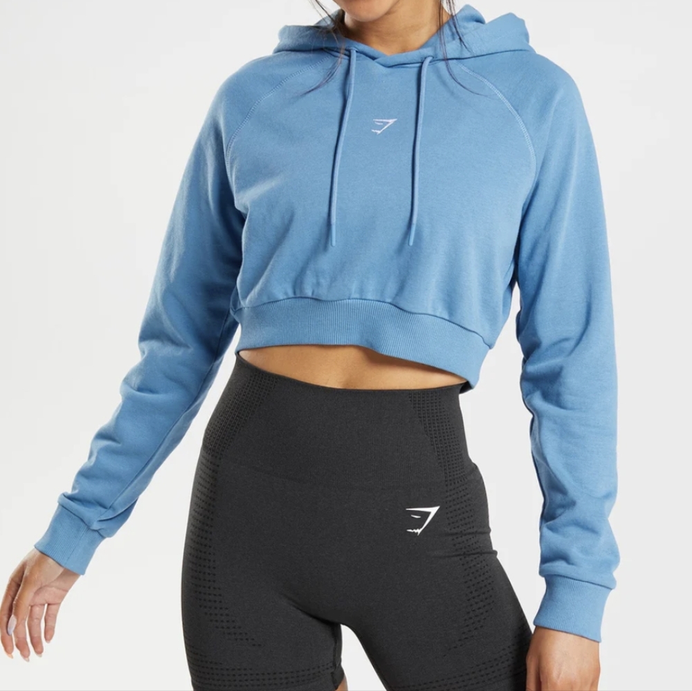 gymshark training cropped hoodie